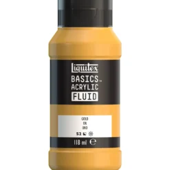 Farba akrylowa Basics Acrylic Fluid - Liquitex - 051, Gold, 118 ml