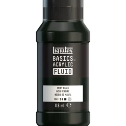 Farba akrylowa Basics Acrylic Fluid - Liquitex - 244, Ivory Black, 118 ml
