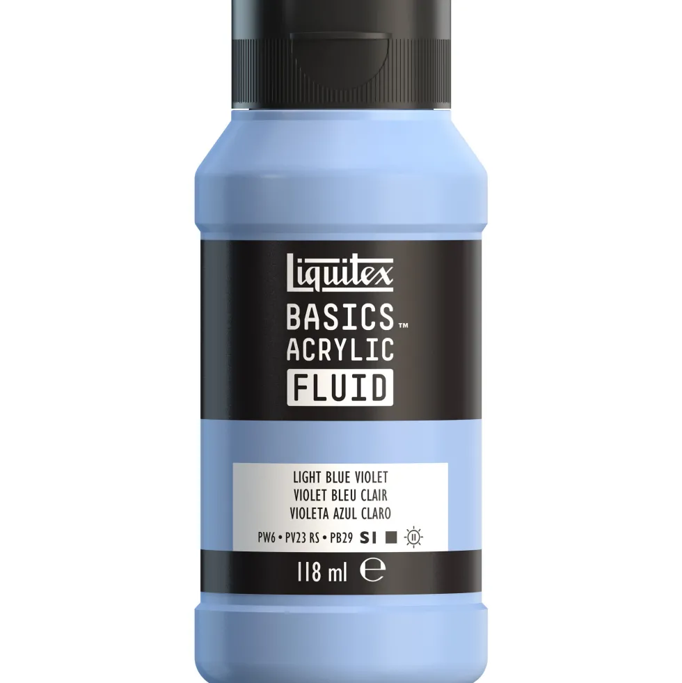 Farba akrylowa Basics Acrylic Fluid - Liquitex - 680, Light Blue Violet, 118 ml