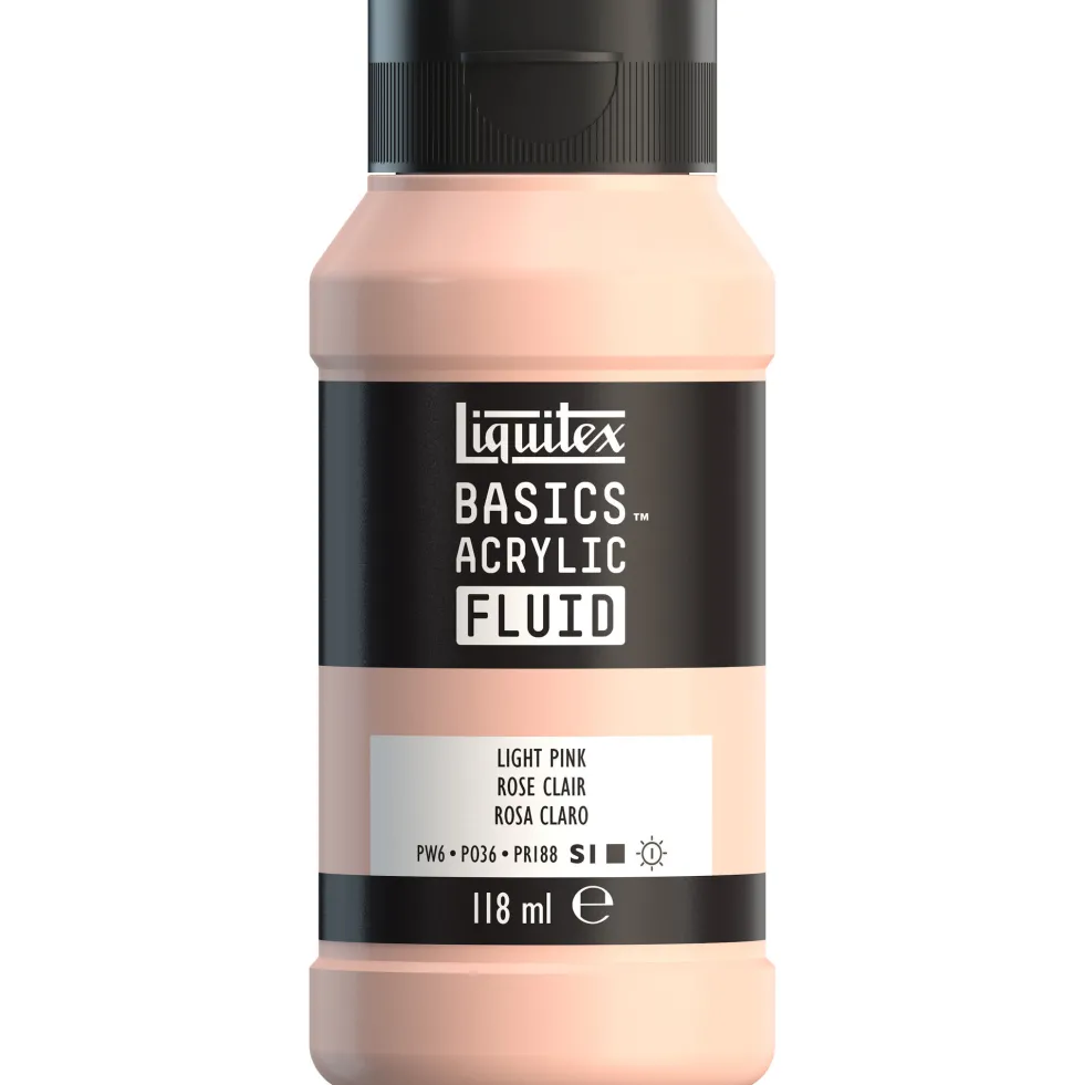 Farba akrylowa Basics Acrylic Fluid - Liquitex - 810, Light Pink, 118 ml
