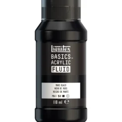 Farba akrylowa Basics Acrylic Fluid - Liquitex - 276, Mars Black, 118 ml