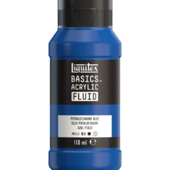 Farba akrylowa Basics Acrylic Fluid - Liquitex - 316, Phthalocyanine Blue, 118 ml