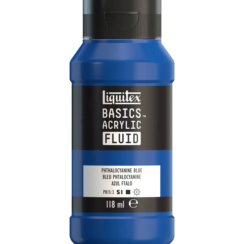 Farba akrylowa Basics Acrylic Fluid - Liquitex - 316, Phthalocyanine Blue, 118 ml