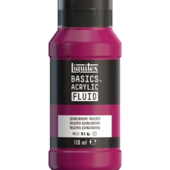 Farba akrylowa Basics Acrylic Fluid - Liquitex - 114, Quinacridone Magenta, 118 ml