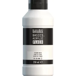 Farba akrylowa Basics Acrylic Fluid - Liquitex - 432, Titanium White, 250 ml