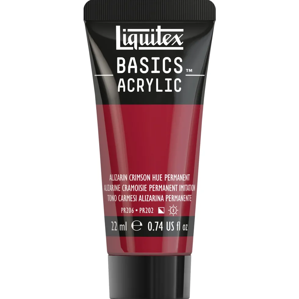 Farba akrylowa Basics Acrylic - Liquitex - 116, Alizarin Crimson Hue Permanent, 22 ml