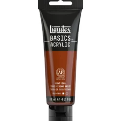 Farba akrylowa Basics Acrylic - Liquitex - 127, Burnt Sienna, 118 ml