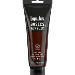 Farba akrylowa Basics Acrylic - Liquitex - Burnt Umber, 250 ml