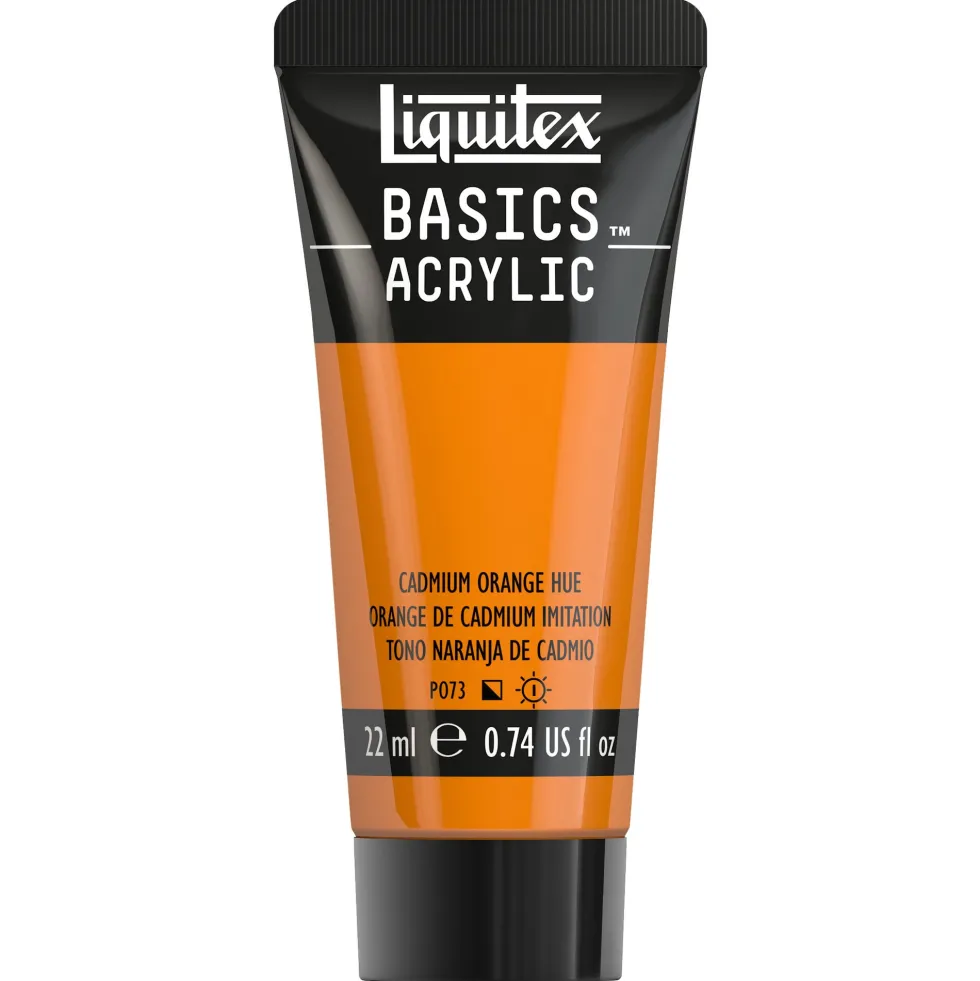 Farba akrylowa Basics Acrylic - Liquitex - 720, Cadmium Orange Hue, 22 ml