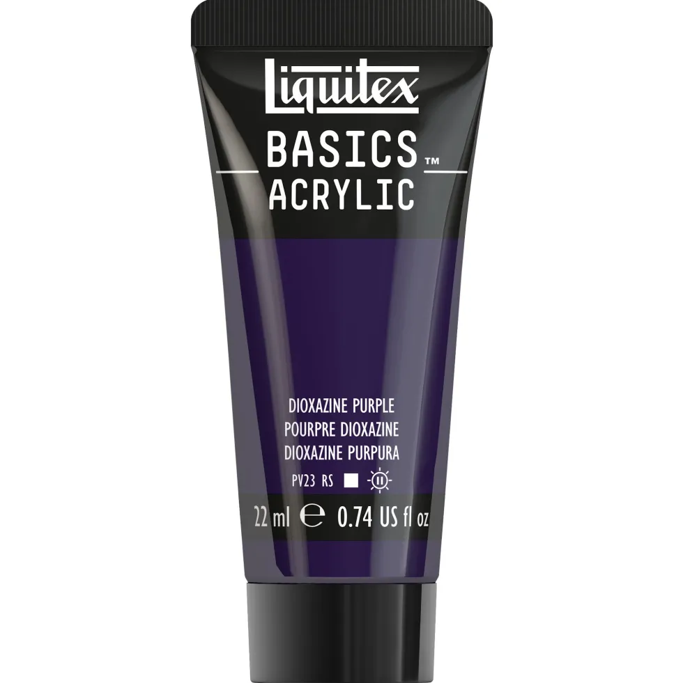 Farba akrylowa Basics Acrylic - Liquitex - 186, Dioxazine Purple, 22 ml
