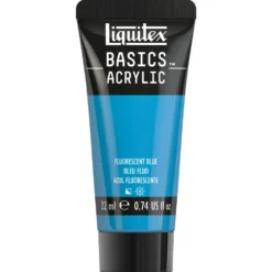 Farba akrylowa Basics Acrylic - Liquitex - 984, Fluorescent Blue, 22 ml