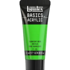 Farba akrylowa Basics Acrylic - Liquitex - 985, Fluorescent Green, 22 ml