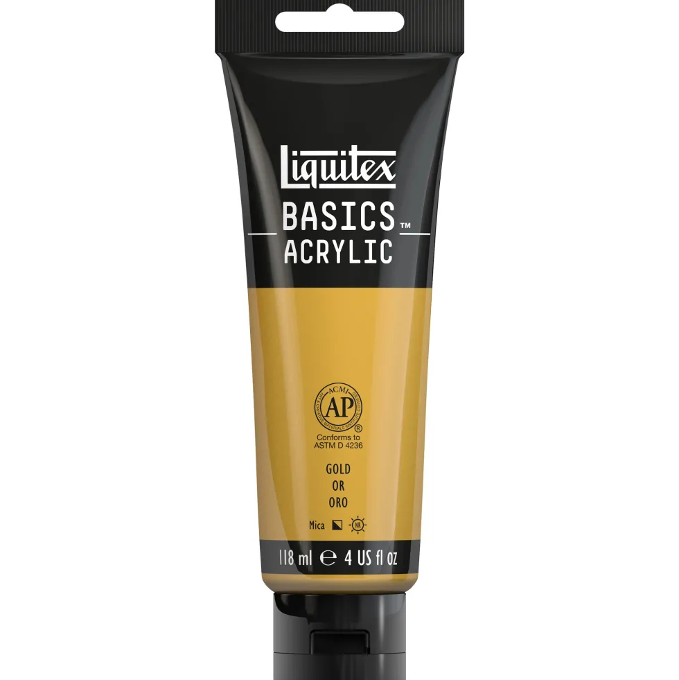 Farba akrylowa Basics Acrylic - Liquitex - 051, Gold, 118 ml