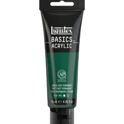 Farba akrylowa Basics Acrylic - Liquitex - 350, Green Deep Permanent, 118 ml