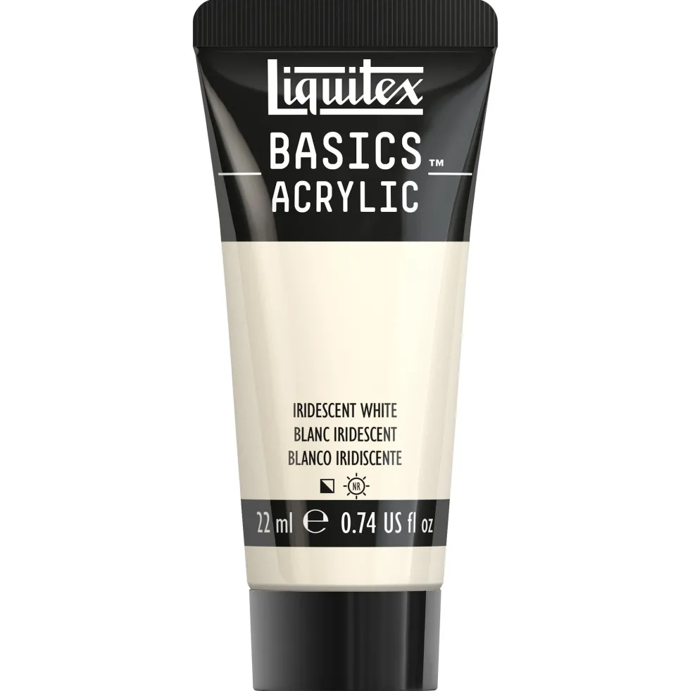 Farba akrylowa Basics Acrylic - Liquitex - 238, Iridescent White, 22 ml