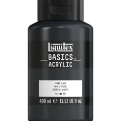 Farba akrylowa Basics Acrylic - Liquitex - 244, Ivory Black, 400 ml
