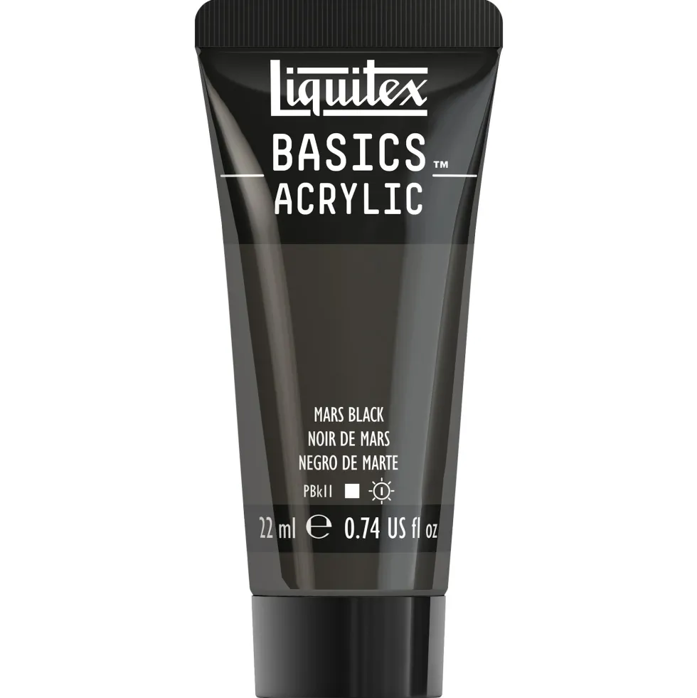Farba akrylowa Basics Acrylic - Liquitex - 276, Mars Black, 22 ml
