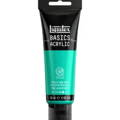 Farba akrylowa Basics Acrylic - Liquitex - 339, Metallic Aqua Green, 118 ml