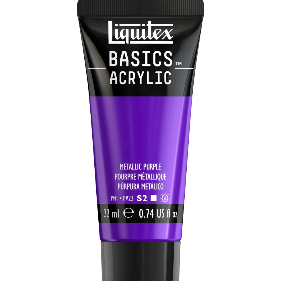 Farba akrylowa Basics Acrylic - Liquitex - 340, Metallic Purple, 22 ml