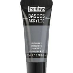 Farba akrylowa Basics Acrylic - Liquitex - 599, Neutral Gray, 22 ml