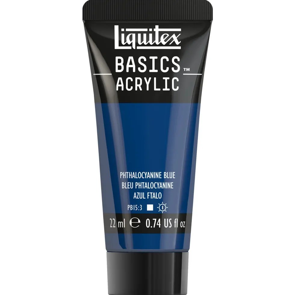 Farba akrylowa Basics Acrylic - Liquitex - 316, Phthalocyanine Blue, 22 ml