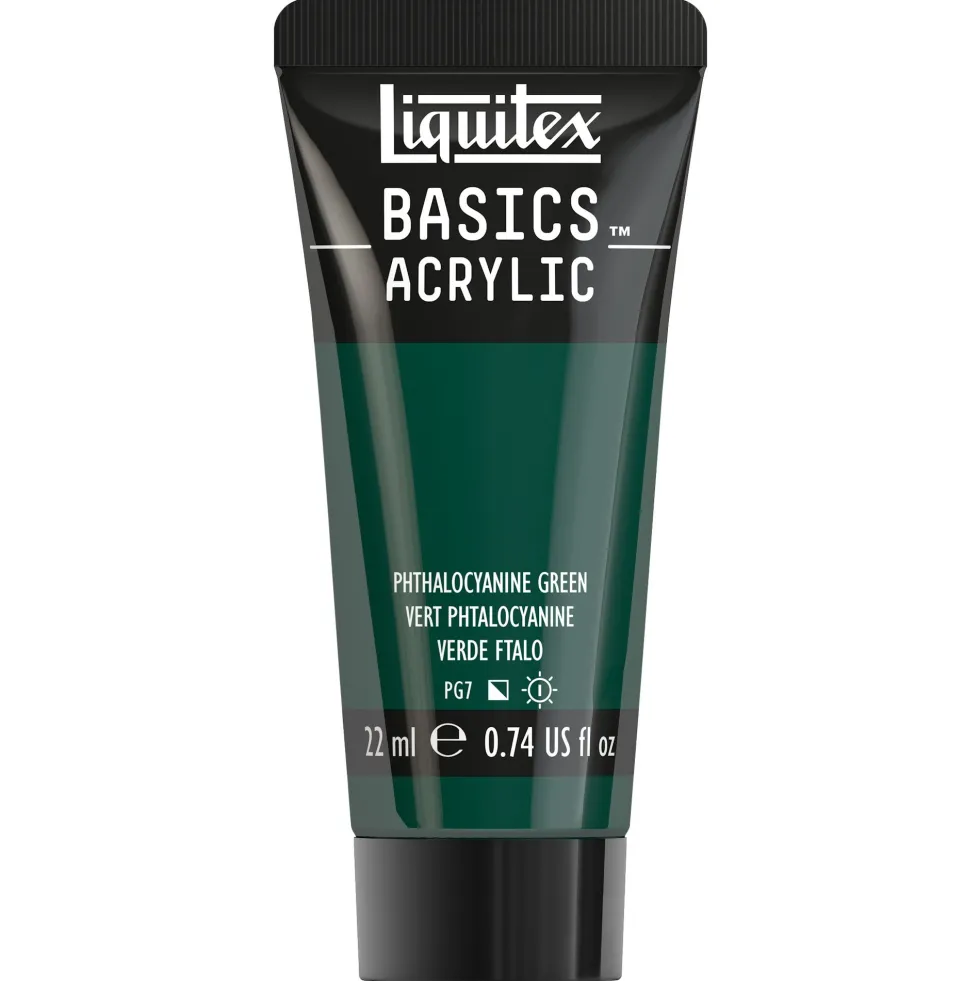 Farba akrylowa Basics Acrylic - Liquitex - 317, Phthalocyanine Green, 22 ml