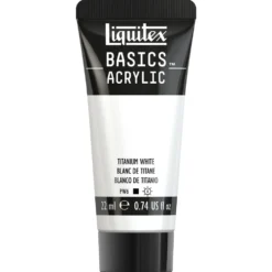 Farba akrylowa Basics Acrylic - Liquitex - 432, Titanium White, 22 ml