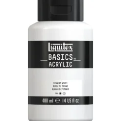 Farba akrylowa Basics Acrylic - Liquitex - 432, Titanium White, 400 ml