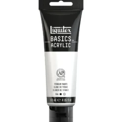 Farba akrylowa Basics Acrylic - Liquitex - 432, Titanium White, 118 ml