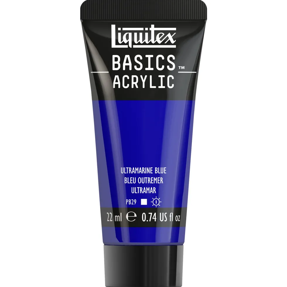 Farba akrylowa Basics Acrylic - Liquitex - 380, Ultramarine Blue, 22 ml