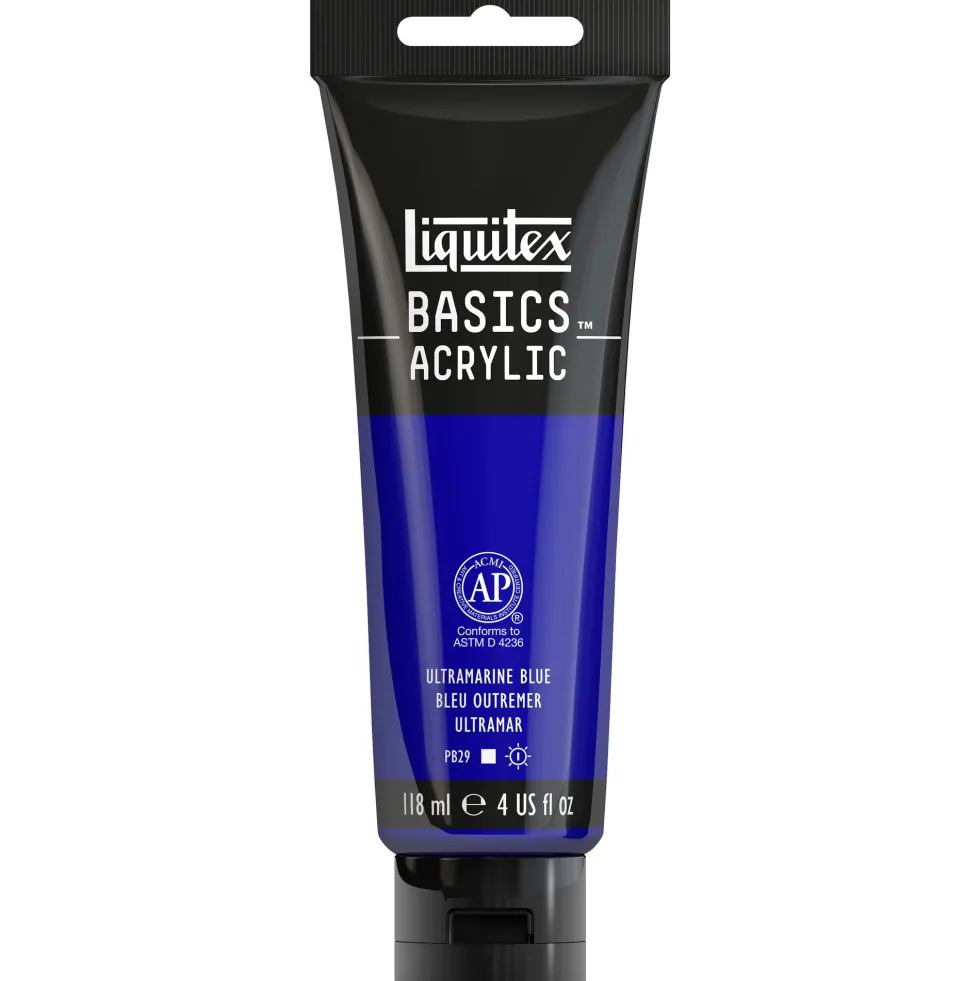 Farba akrylowa Basics Acrylic - Liquitex - 380, Ultramarine Blue, 118 ml