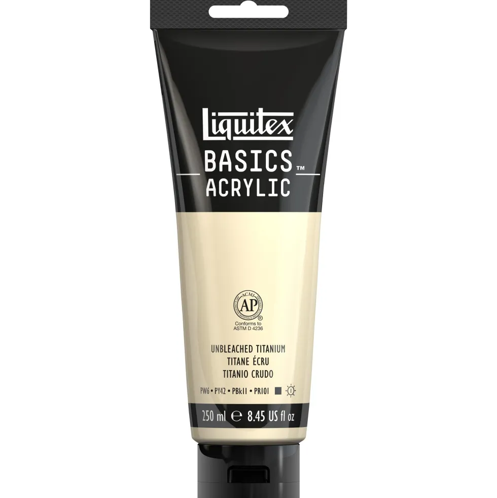 Farba akrylowa Basics Acrylic - Liquitex - Unbleached Titanium, 250 ml