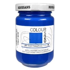 Farba akrylowa Colours - Renesans - 20, cobalt blue, 125 ml