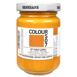 Farba akrylowa Colours - Renesans - 07, Indian yellow, 125 ml