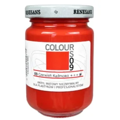 Farba akrylowa Colours - Renesans - 09, red cadmium, 125 ml