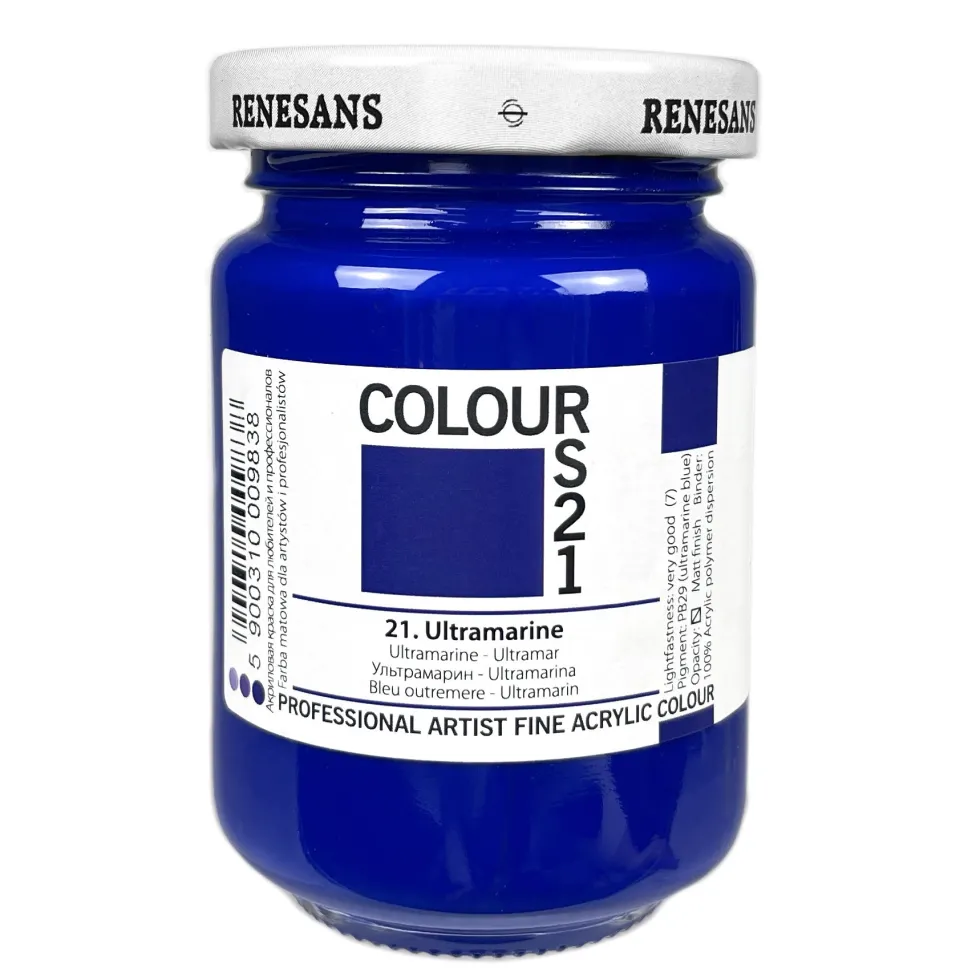 Farba akrylowa Colours - Renesans - 21, ultramarine, 125 ml