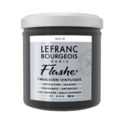 Farba akrylowa Flashe - Lefranc & Bourgeois - Black, 125 ml