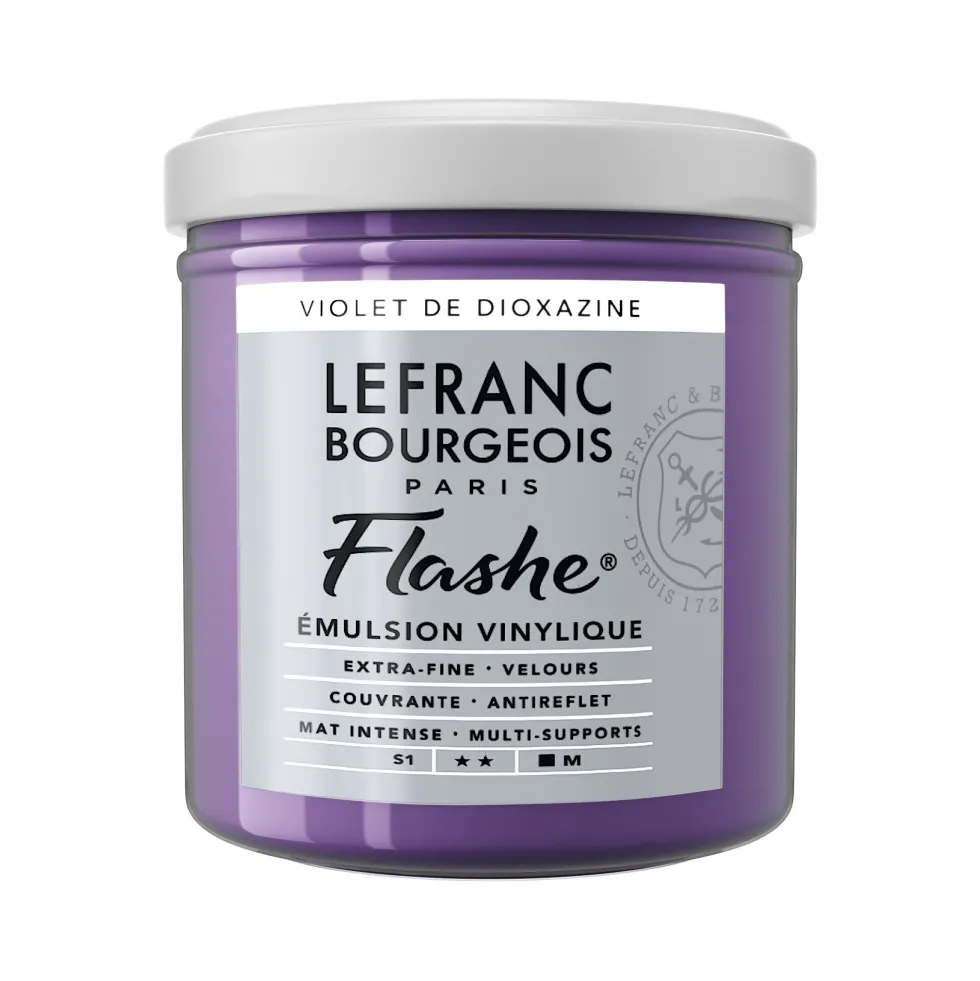 Farba akrylowa Flashe - Lefranc & Bourgeois - Dioxazine Violet, 125 ml