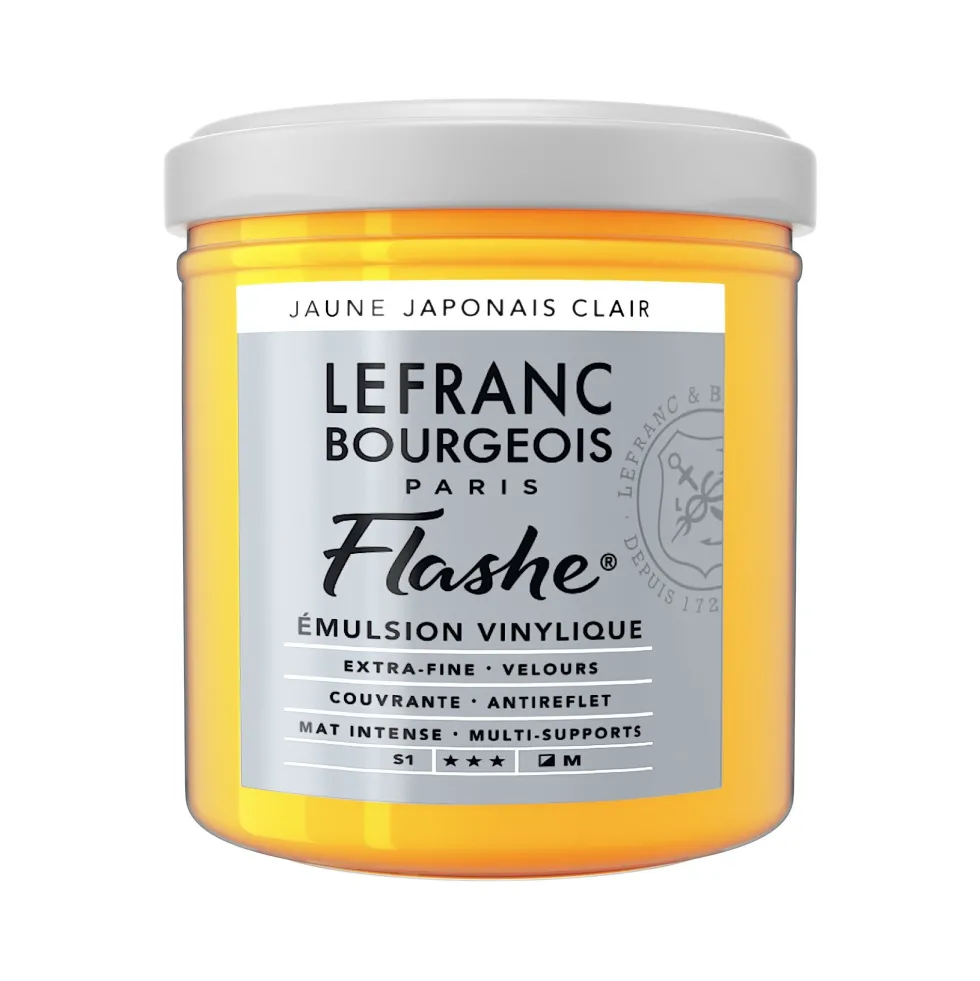 Farba akrylowa Flashe - Lefranc & Bourgeois - Japanese Yellow Light, 125 ml