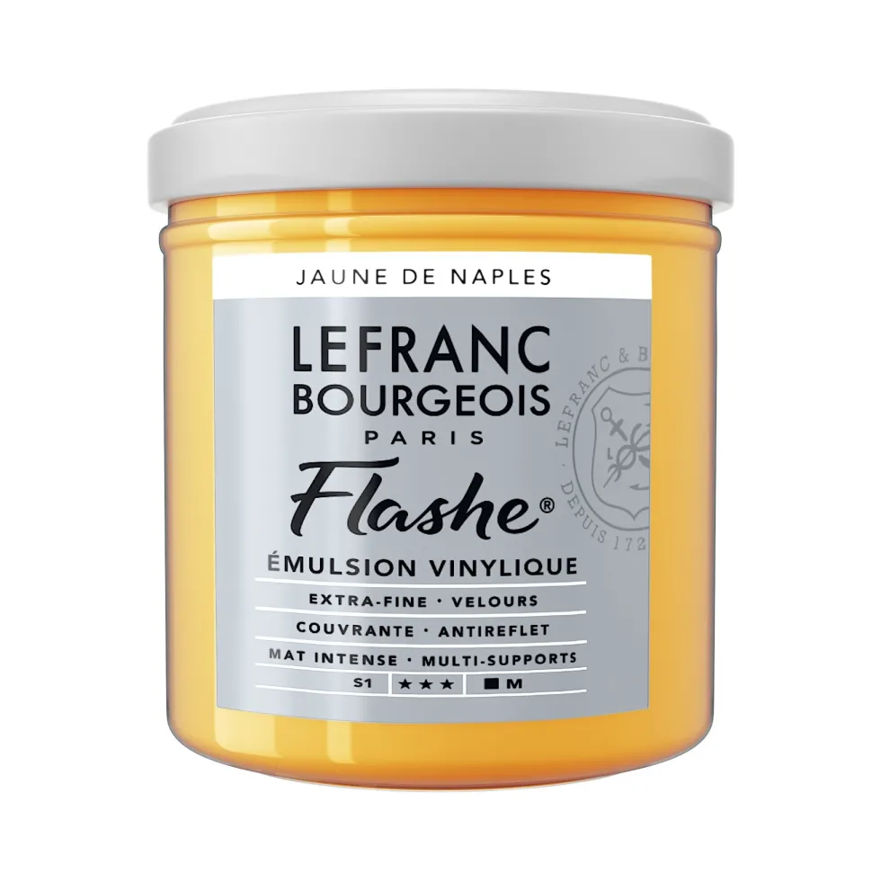 Farba akrylowa Flashe - Lefranc & Bourgeois - Naples Yellow Hue, 125 ml