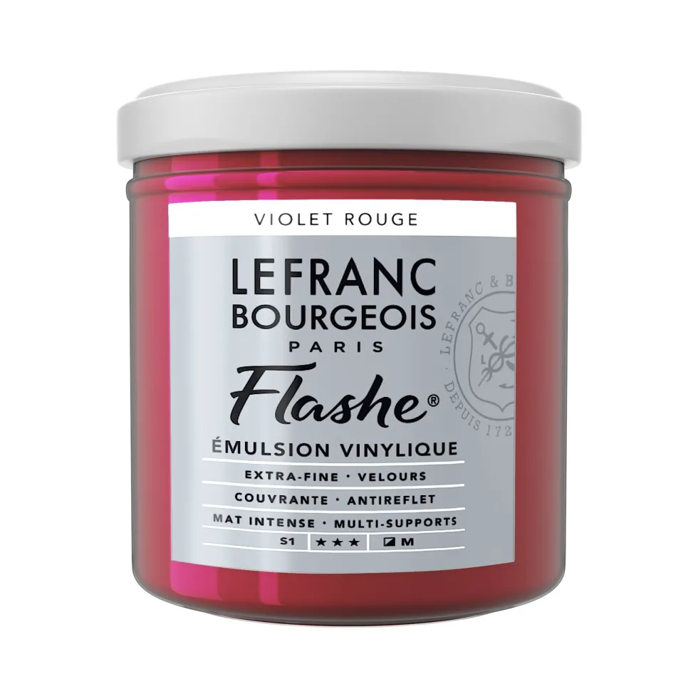 Farba akrylowa Flashe - Lefranc & Bourgeois - Red Violet, 125 ml