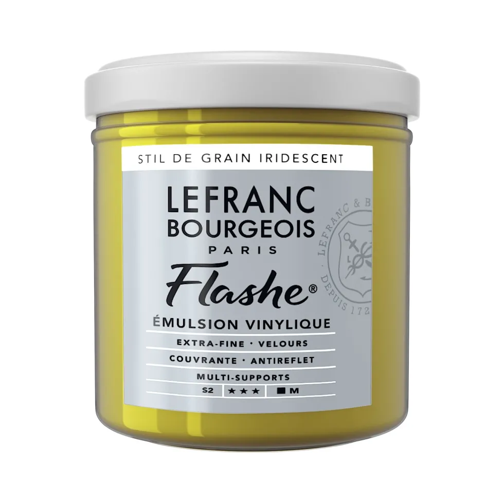 Farba akrylowa Flashe - Lefranc & Bourgeois - Stil De Grain Green Iridescent, 125 ml