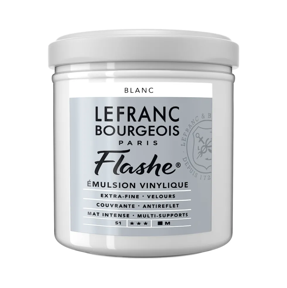 Farba akrylowa Flashe - Lefranc & Bourgeois - White, 125 ml
