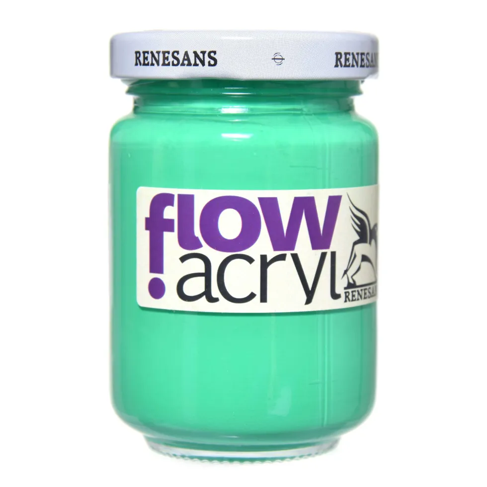 Farba akrylowa Flow Acryl - Renesans - 19, brilliant green, 125 ml