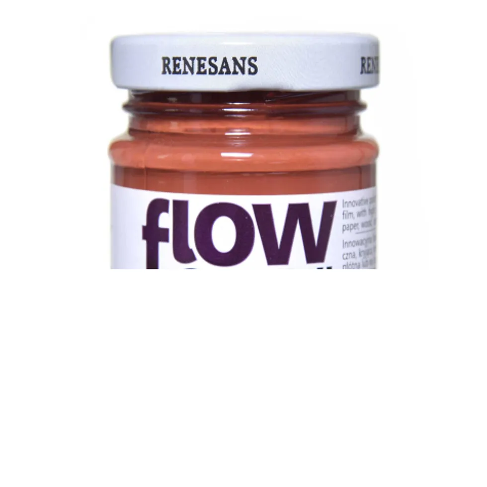 Farba akrylowa Flow Acryl - Renesans - 12, burnt sienna, 125 ml