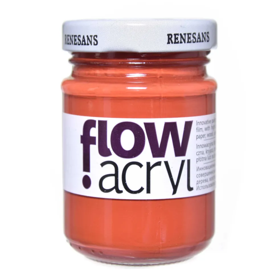 Farba akrylowa Flow Acryl - Renesans - 11, red ochre, 125 ml