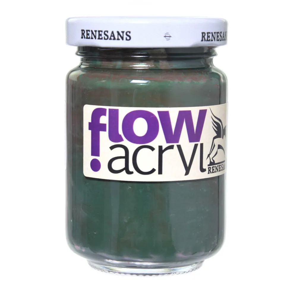 Farba akrylowa Flow Acryl - Renesans - 22, sap green, 125 ml