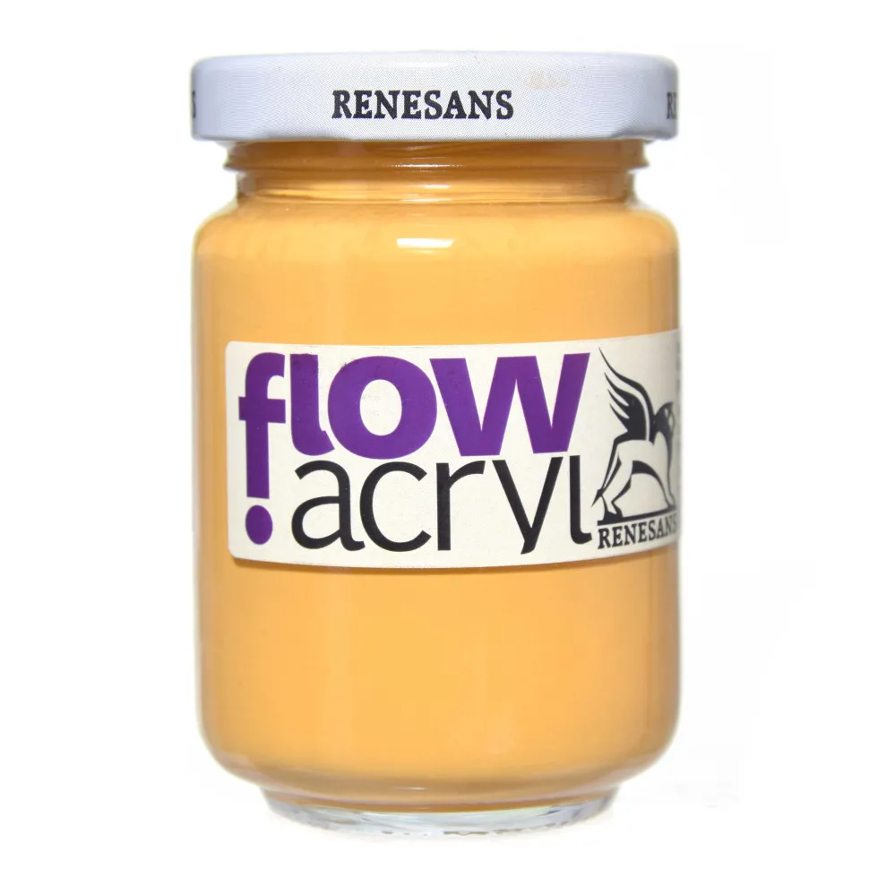 Farba akrylowa Flow Acryl - Renesans - 09, yellow ochre, 125 ml
