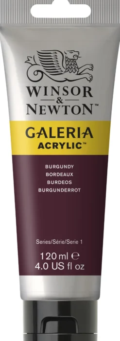 Farba akrylowa Galeria - Winsor & Newton - Burgundy, 120 ml