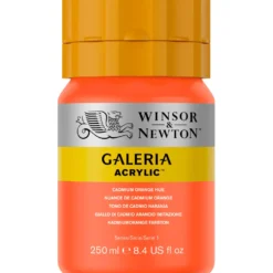 Farba akrylowa Galeria - Winsor & Newton - 090, Cadmium Orange Hue, 250 ml